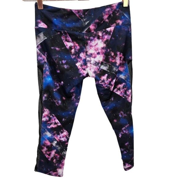 Onzie Womens S/M Mesh Sides Space Crop Leggings - Picture 3 of 4